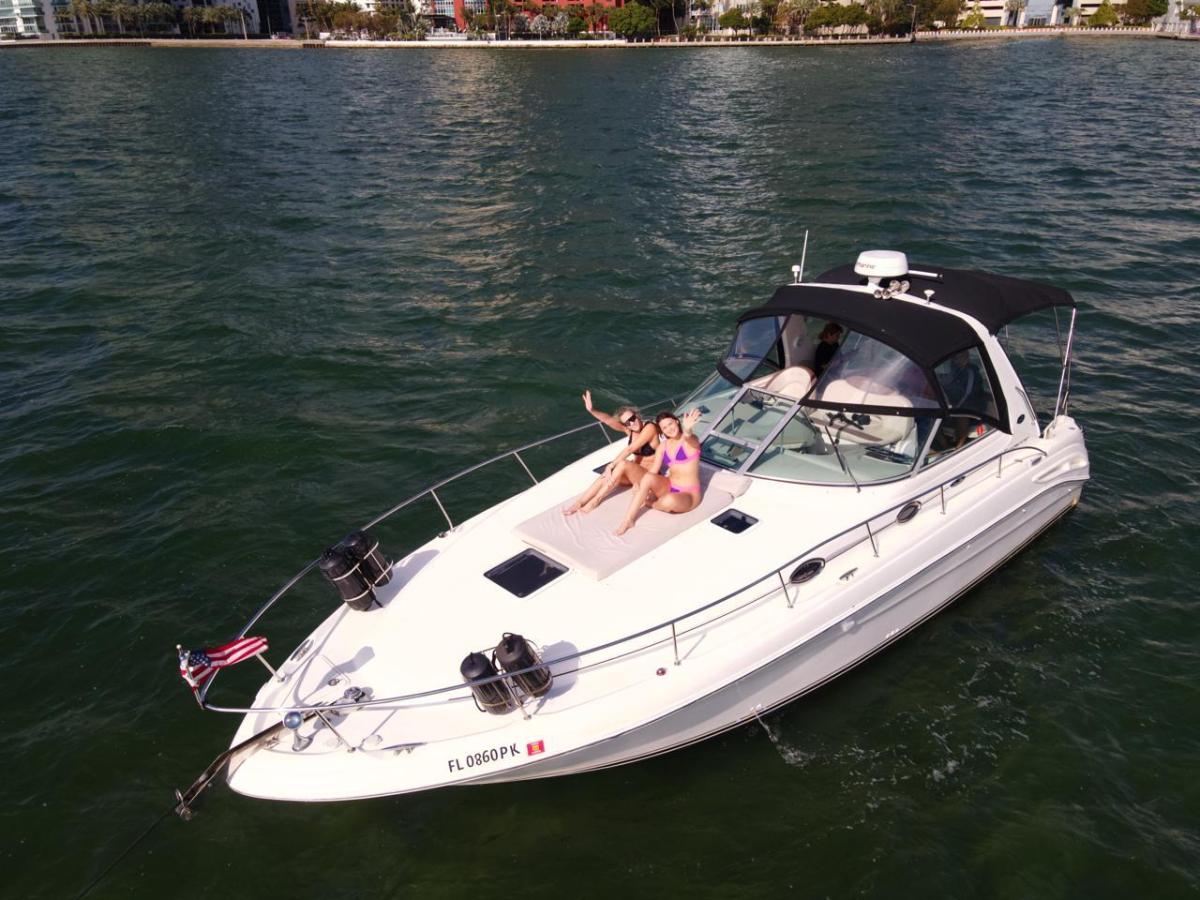 a small boat in a body of water