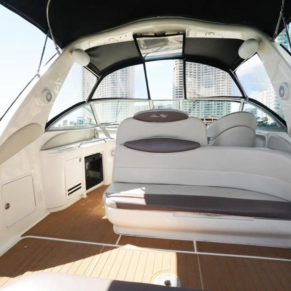 a boat sitting on top of a table